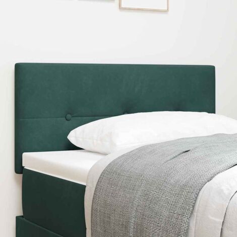Headboard Height Adjustable Dark green 90 cm Velvet vidaXL