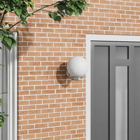 Outdoor Wall Light Silver Stainless Steel IP44 vidaXL