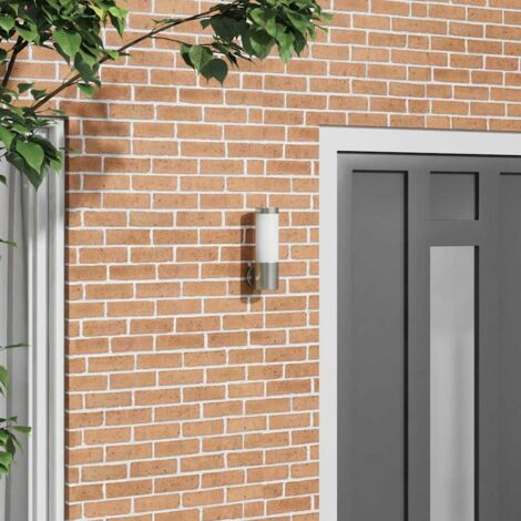Outdoor Wall Light Silver 12 x 7.5 x 27 cm Stainless steel vidaXL