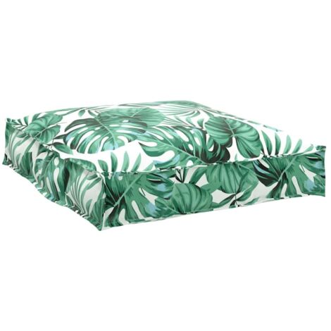 Pallet Cushion for suitable for Seat Floral Leaf pattern vidaXL