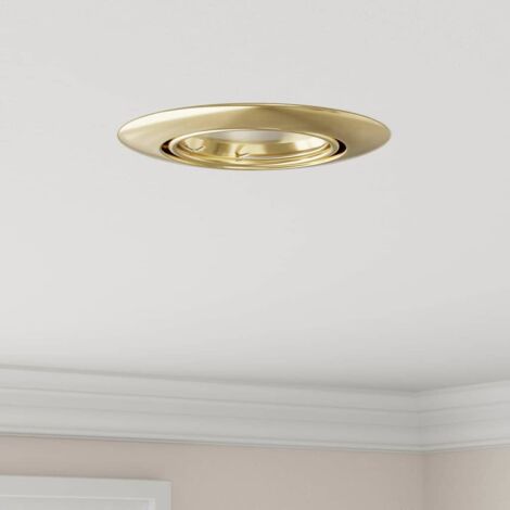 Spotlights with Spotlights 6 pcs Gold 9 x 9 cm Metal vidaXL (1/5)