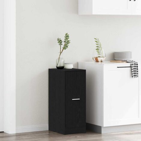 Apothecary Cabinet Black oak 40 x 41 x 77.5 cm Engineered wood vidaXL