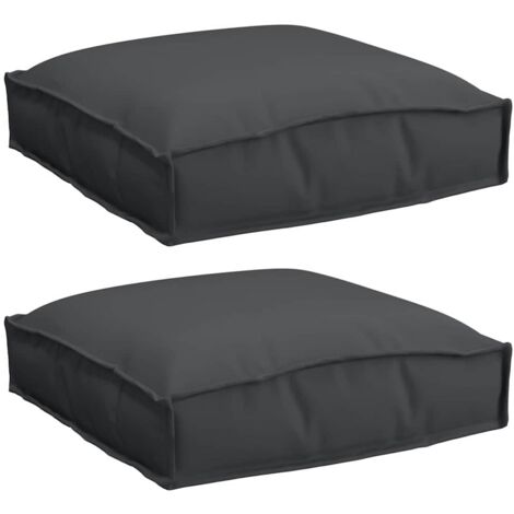 Pallet Cushion for suitable for Seat 2 pcs Black 40 x 40 x 8 cm vidaXL
