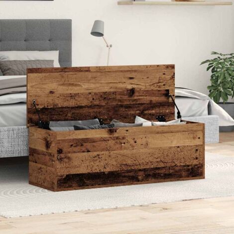 Storage Box Old wood 102 x 35 x 35 cm Engineered Wood vidaXL