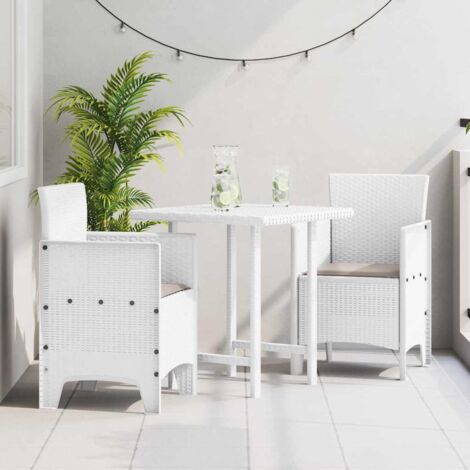 Garden Chair 2 pcs White 53 x 49 x 85 cm PP vidaXL