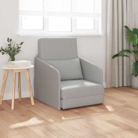 Sofa Bed Cloud Grey 65 x 80 x 83 cm Fabric vidaXL