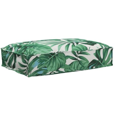 Pallet Cushion for suitable for Seat Floral Leaf pattern 60 x 40 x 8 cm vidaXL