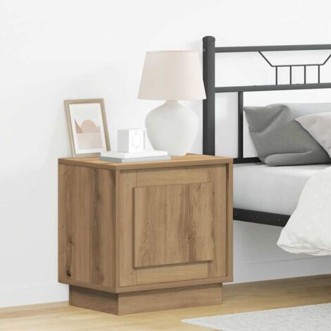 Bedside Cabinet with 2 pcs Artisan oak 44 x 34.5 x 45 cm vidaXL