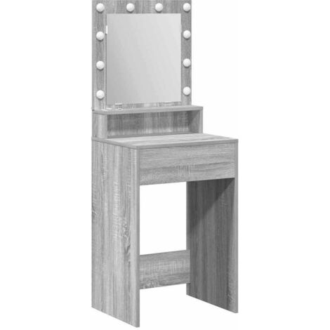 Dressing Table Grey Sonoma 50 x 41 x 135 cm Engineered wood vidaXL
