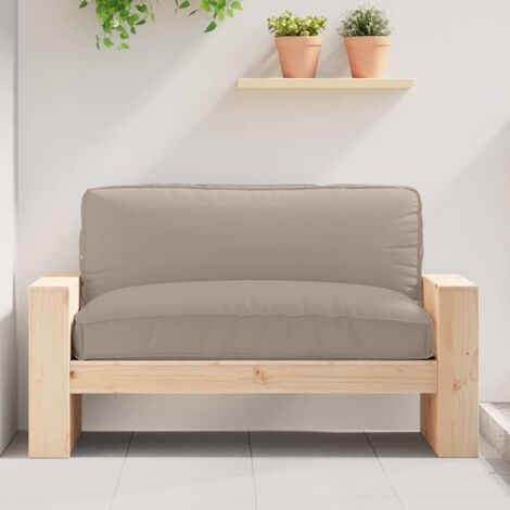 Pallet Cushion for suitable for Seat Taupe 120 x 80 x 12 cm vidaXL