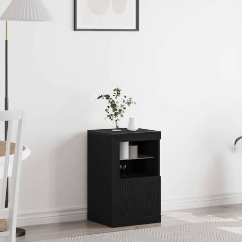 Side Cabinet Black oak 41 x 37 x 67 cm Engineered Wood vidaXL (1/5)