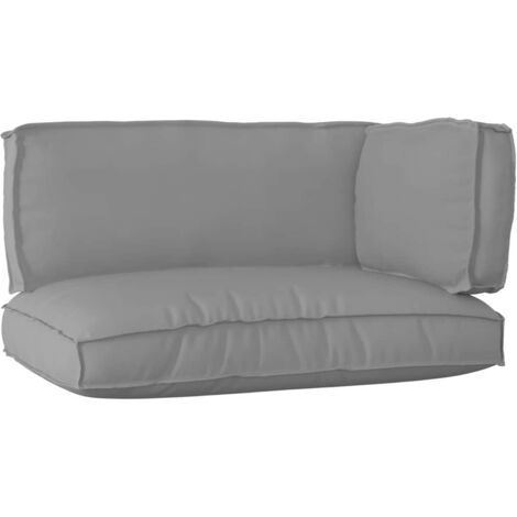 Pallet Cushion Set 3 pcs Grey Oxford fabric vidaXL