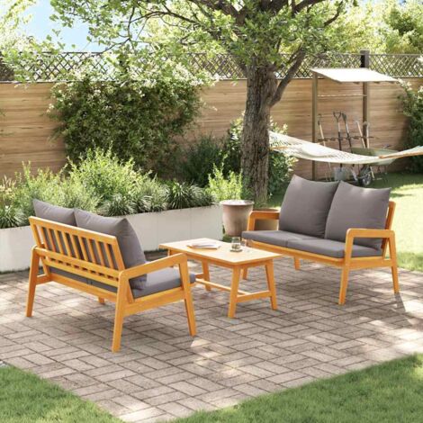 Bistro Set Brown 75 x 45 x 38cm Solid Acacia wood vidaXL