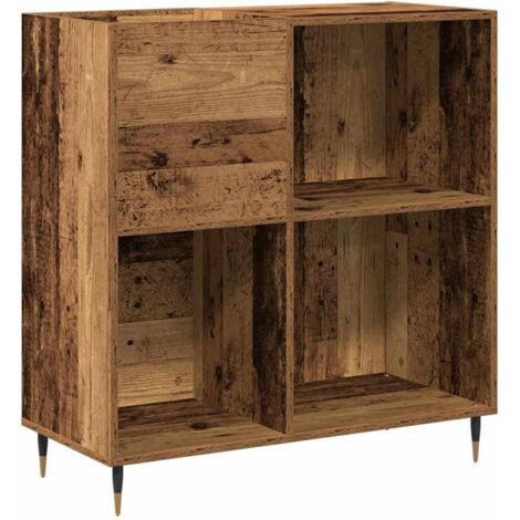 Record Cabinet Old wood 85 x 38 x 89 cm Engineered Wood vidaXL