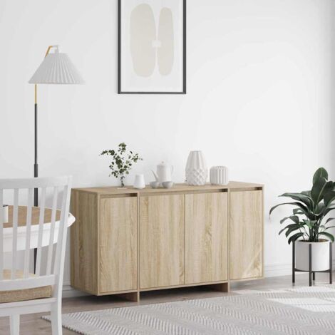 Sideboard Sonoma oak 135 x 41 x 69 cm Engineered wood vidaXL