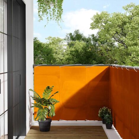 Balcony Screen Orange 120x1000 cm 100% Polyester Oxford vidaXL