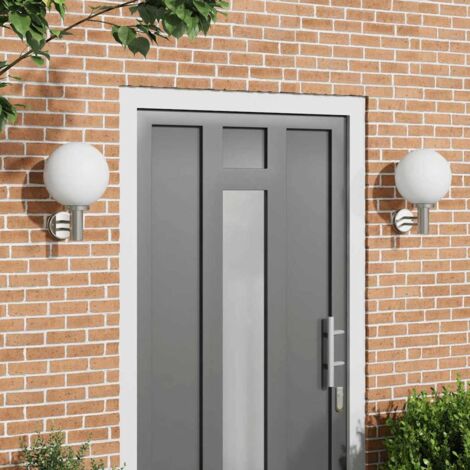 Outdoor Wall Lights 2 pcs Silver 28 x 25 x 38 cm vidaXL