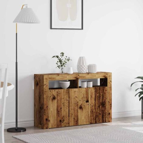 Sideboard Old wood 116 x 30 x 75 cm Engineered wood vidaXL