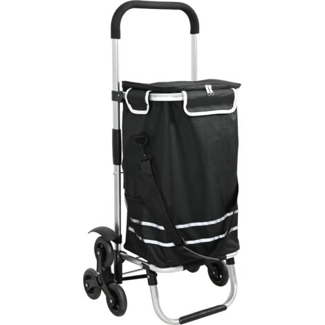 Shopping Trolley Folding Black 47 x 39 x 100.5 cm Oxford fabric vidaXL (1/5)