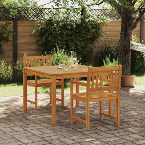 Garden Dining Set 3 pcs Brown Solid Acacia wood vidaXL (1/5)