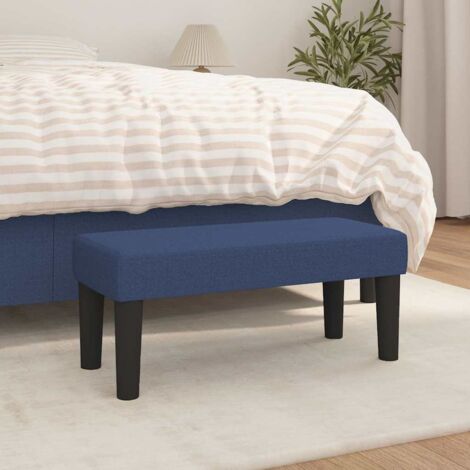 Bench Blue 70 x 30 x 30 cm Fabric vidaXL (1/5)