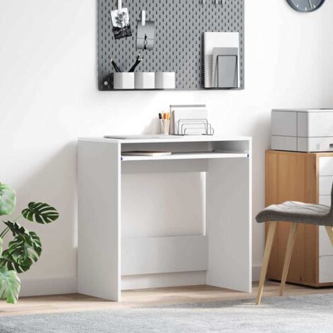 Desk with Shelf White 77.5 x 43 x 79 cm Engineered Wood vidaXL (1/5)