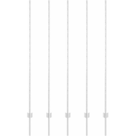 vidaXL Fence Posts 10 pcs U-Channel 150 cm Galvanised Steel