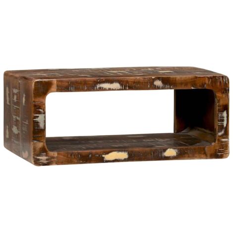 TV Cabinet with Shelf Multicolour Solid Reclaim wood vidaXL