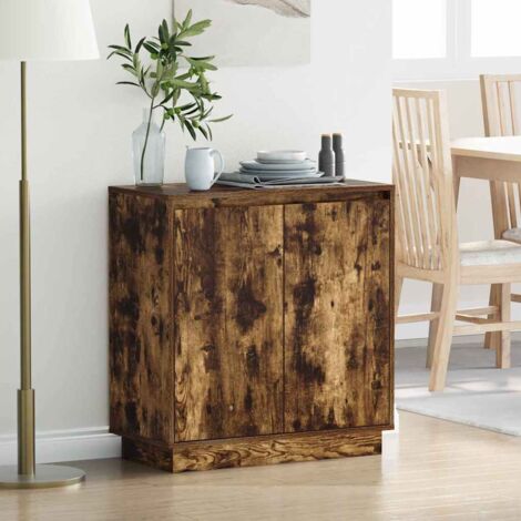 Sideboard Smoked Oak 71 x 34.5 x 75 cm Engineered wood vidaXL