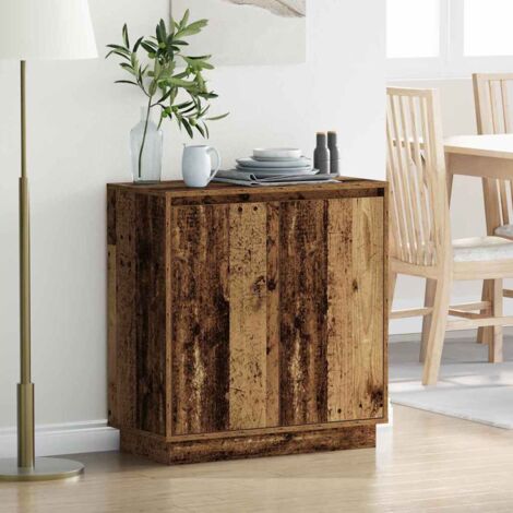 Sideboard with Shelf Old Wood 71 x 34.5 x 75 cm Engineered wood vidaXL
