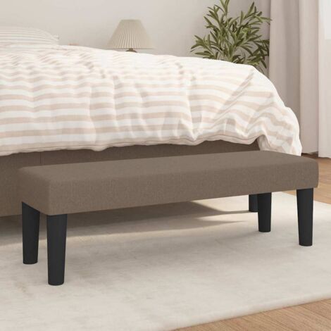 Bench Taupe 100 x 30 x 30 cm Fabric vidaXL