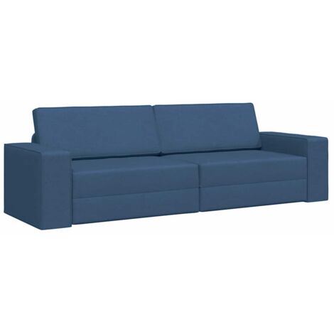 Floor Sofa Bed Navy Blue 245 x 78 x 77 cm Fabric vidaXL