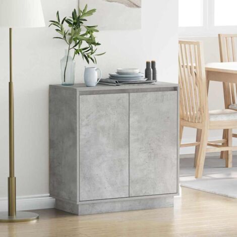 Sideboard Concrete Grey 71 x 34.5 x 75 cm Engineered wood vidaXL