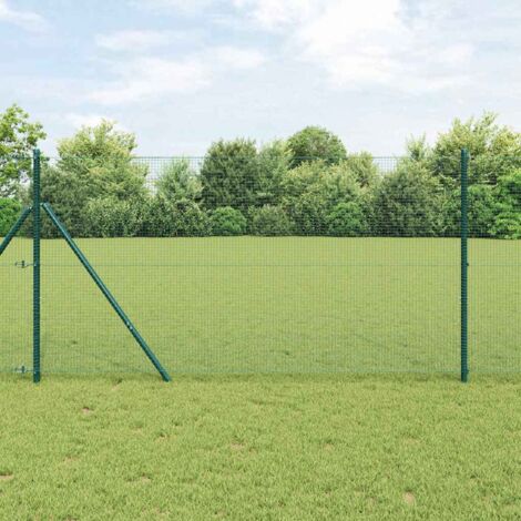 Welded Wire Fence Green 1.2 x 25 m Steel vidaXL
