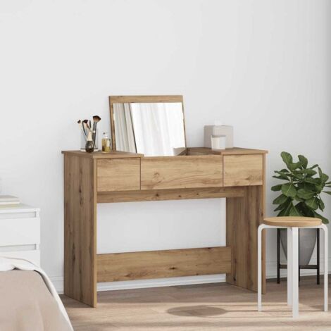 Dressing Table Artisan oak 100 x 45 x 76 cm Engineered Wood vidaXL