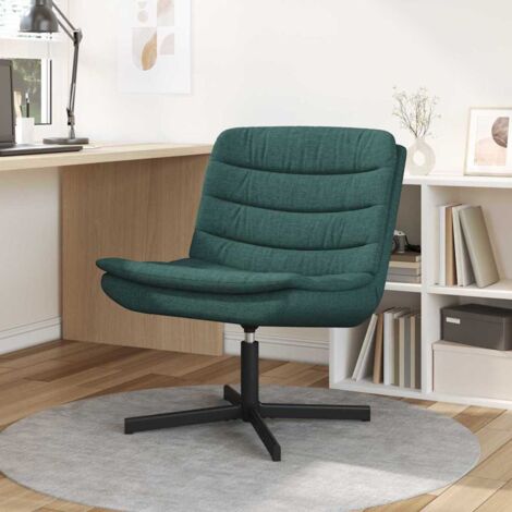 Swivel Chair Dark Green 63 x 75 x 76 cm Fabric vidaXL (1/5)