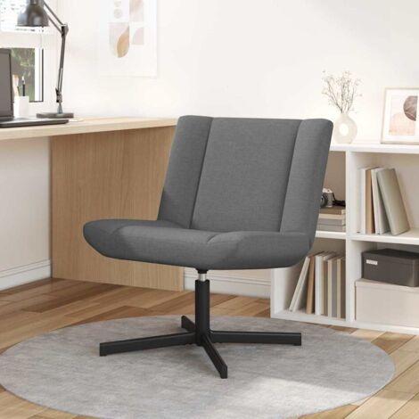 Swivel Chair Dark Grey 63 x 75 x 76 cm Fabric vidaXL (1/5)