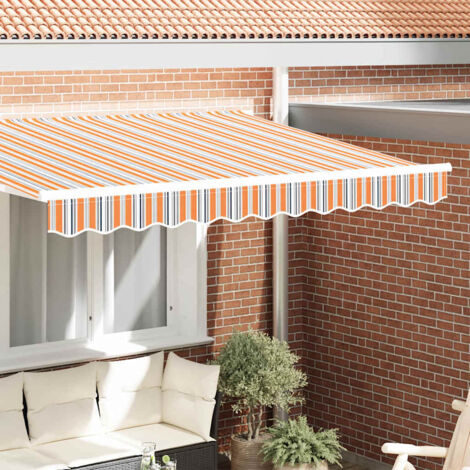 Awning Valance Multicolour 2.3 x 0.2 m Canvas vidaXL