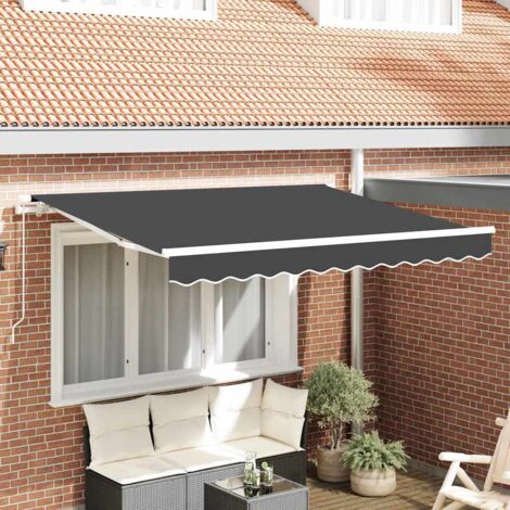 Awning Replacement Fabric Anthracite 300 x 200 cm Canvas vidaXL