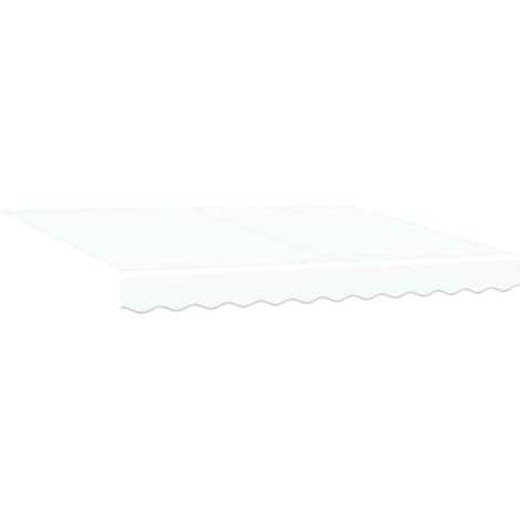 Awning Replacement Fabric White 350 x 200 cm Canvas vidaXL