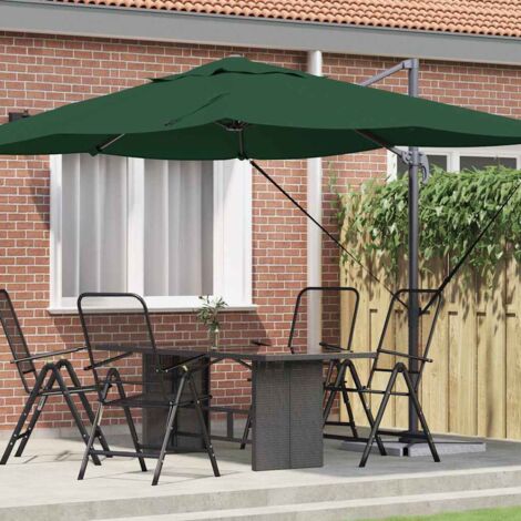 Cantilever Roma Parasol Green and Black 352 x 251 x 260 cm vidaXL (1/5)