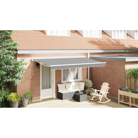 Awning Frame White 4 x 2 m Powder-coated steel and aluminium vidaXL (1/5)