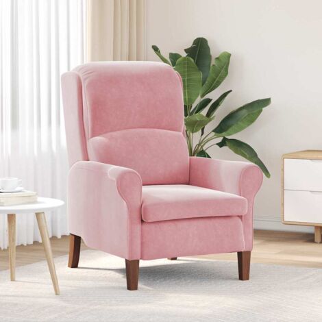 Armchair Pink 76 x 94 x 102 cm Velvet vidaXL