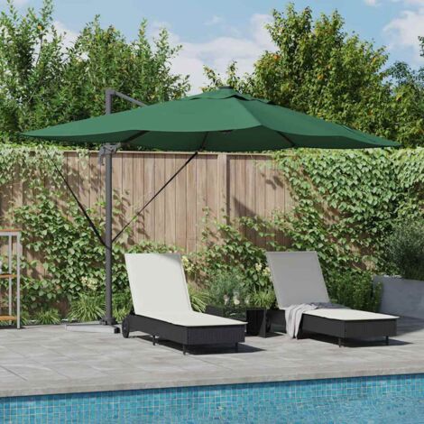 Cantilever Roma Parasol Green and Black 352 x 251 x 265 cm vidaXL (1/5)