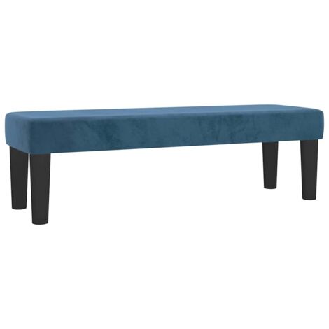 Bench Dark blue 100 x 30 x 30 cm Velvet vidaXL