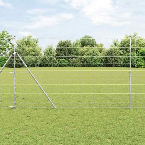 Field Fence Silver 50 x 1.5 m Galvanised steel vidaXL (1/5)