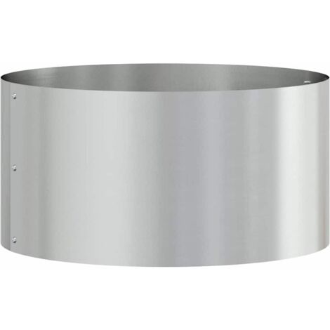 Garden Planter 40x40x20 cm Galvanized Steel vidaXL