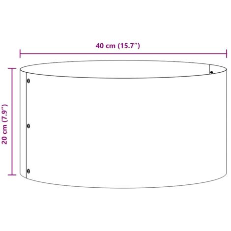Garden Planter 40x40x20 cm Galvanized Steel vidaXL