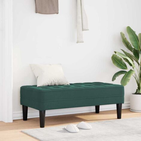 vidaXL Bench Dark Green 113 x 57 x 39 cm Velvet