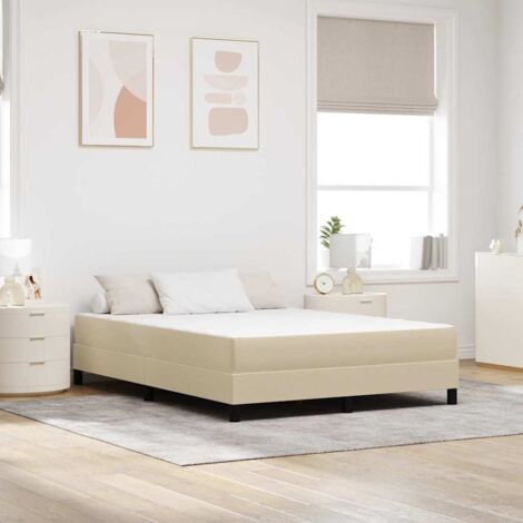 Bed Mattress with Mattress Green 140 x 200 cm Fabric vidaXL